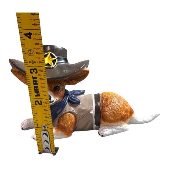 Cowboy Chihuahua Figurine By The Hamilton Collection Dog Lovers Resin Dog Statue - Picture 5 of 11